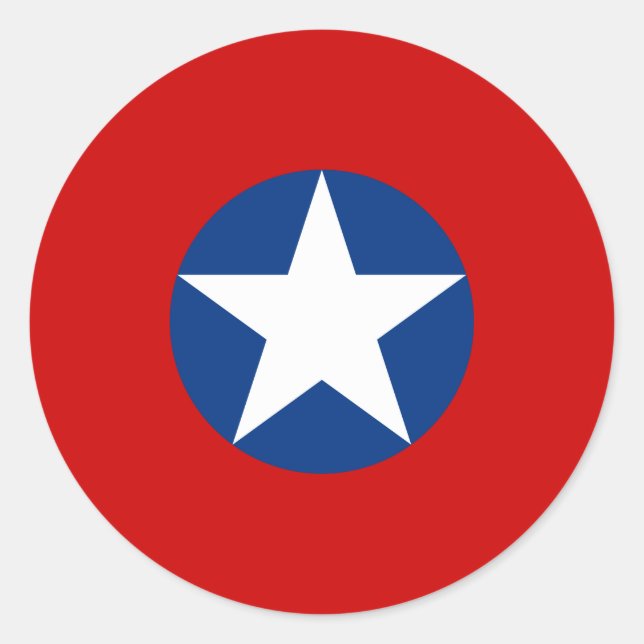 Adesivo Redondo Roundel de Chile (Frente)