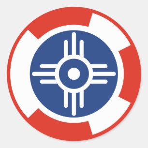 Adesivo Redondo Roundel do Esquadrão Aéreo Wichita