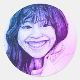 ADESIVO REDONDO ROUNT MINI STICKERS - HOLLY