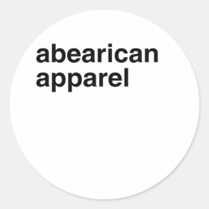 Adesivo Redondo Roupa Abearican