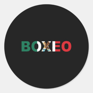 Adesivo Redondo Roupa de Camisa de Camisa Boxeo no México