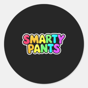 Adesivo Redondo Roupa de Formatura Smartie Cute S Pants Fazer de C