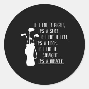 Adesivo Redondo Roupa De Golfe Engraçado E Roupas Engraçadas De Go