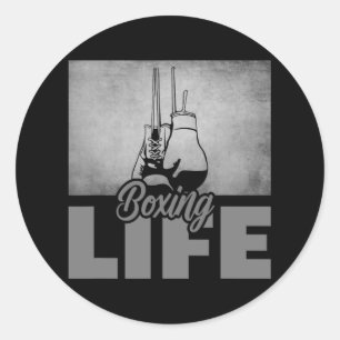 Adesivo Redondo Roupa in a box - Boxing 6