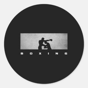 Adesivo Redondo Roupas de Boxe - Boxe 1