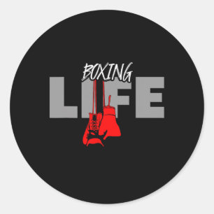 Adesivo Redondo Roupas de Boxe - Boxe 2