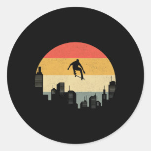 Adesivo Redondo Roupas de Skate Skateboarding - Skate Skateboarder