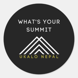 Adesivo Redondo Roupas para caminhada e escalada no Nepal