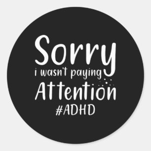Adesivo Redondo Roupas Presentes Guerreiro Conscientização Adhd Ho