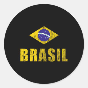 Adesivo Redondo Roupas Vestuário Brasil Design Brasileiro Feminino