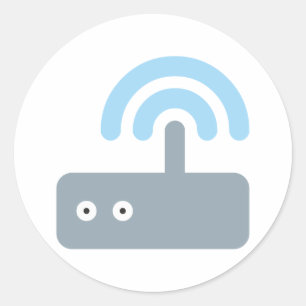 Adesivo Redondo Router WLAN