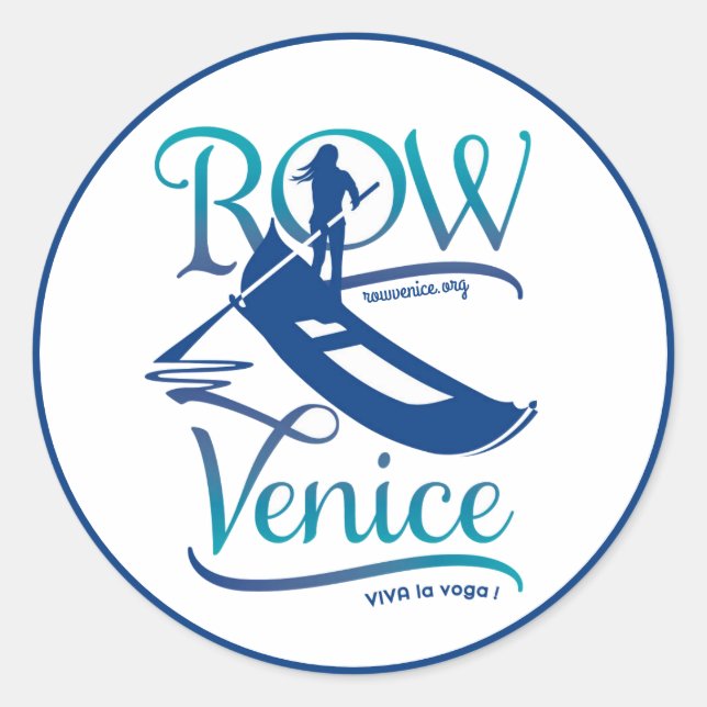 Adesivo Redondo Row Venice Stickers (Frente)