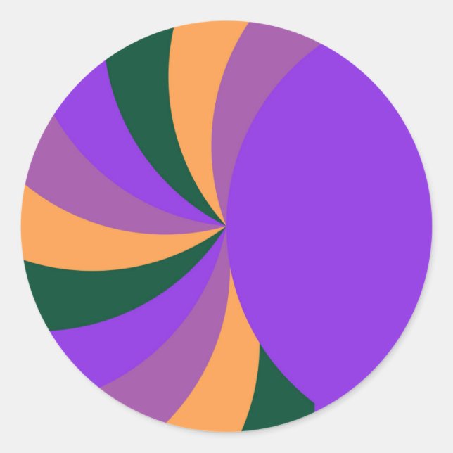 Adesivo Redondo Roxo (Frente)