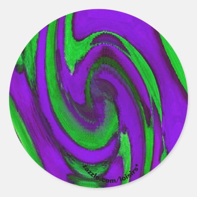 Adesivo Redondo Roxo (Frente)