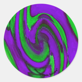 Adesivo Redondo Roxo