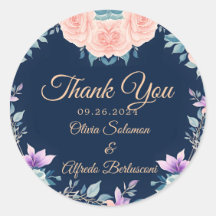 Roxo Bege e Azul Marinho Floral Elegante Moderno