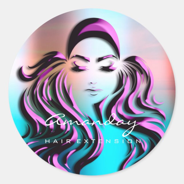 Adesivo Redondo Roxo da extensão das braçadeiras Roxo (Frente)