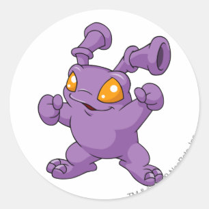 Adesivo Redondo Roxo de Grundo