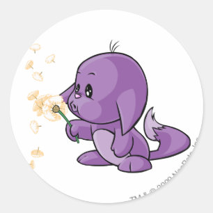 Adesivo Redondo Roxo de Kacheek