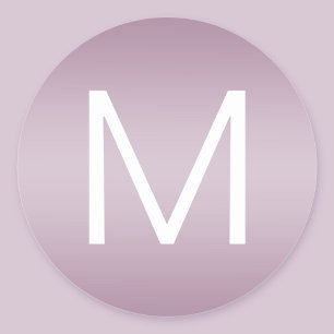 Adesivo Redondo Roxo Empoeirado (cor editável) Modernidade Minimal