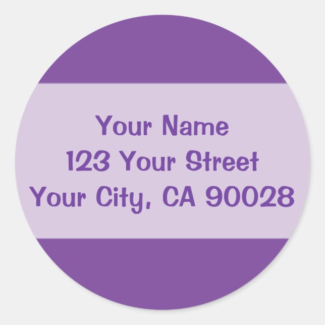 Adesivo Redondo roxo escuro (Frente)