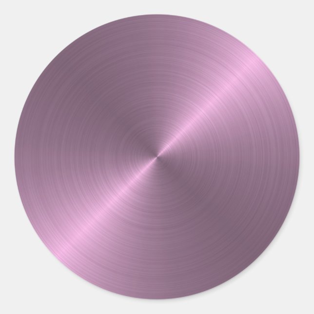 Adesivo Redondo Roxo Metálico (Frente)