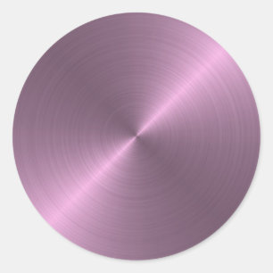 Adesivo Redondo Roxo Metálico