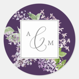 Adesivo Redondo Roxo Roxo Roxo Rústico