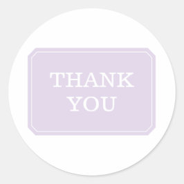 Adesivo Redondo Roxo Simplesmente Elegante, Obrigado, Padrões