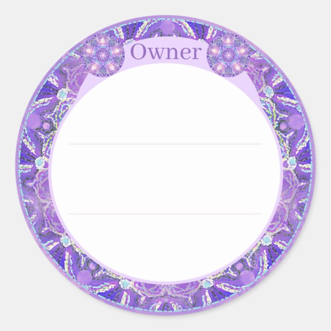 Adesivo Redondo Roxo W1 (Frente)