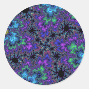 Adesivo Redondo Roxo Watercolor Speckle
