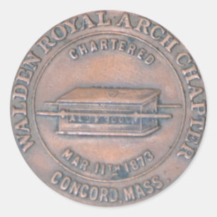 Adesivo Redondo Royal Arch Masonic Penny Sticker