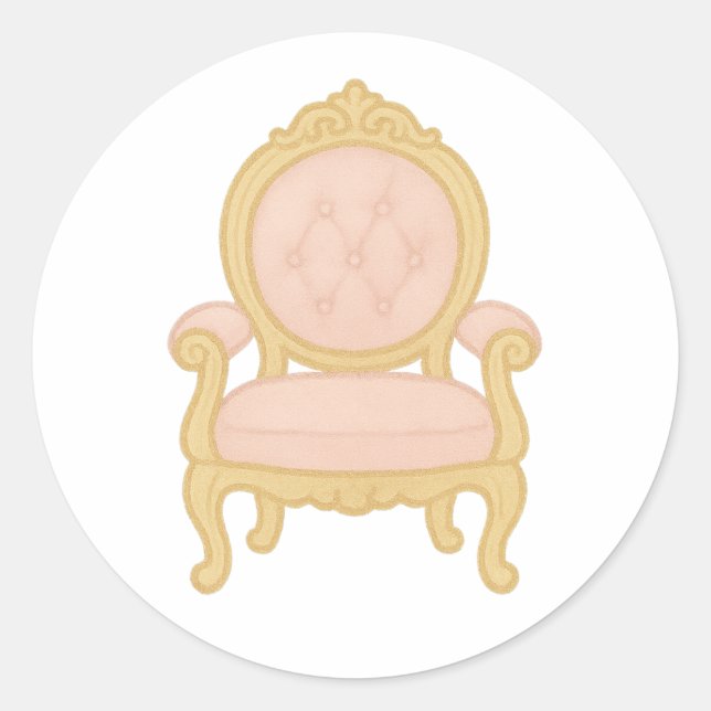 Adesivo Redondo Royal chair (Frente)