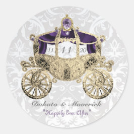 Adesivo Redondo Royal Fairytale Coach Stickers