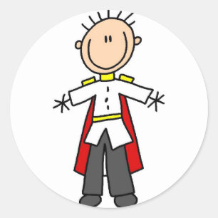Adesivo Redondo Royal Prince Sticker