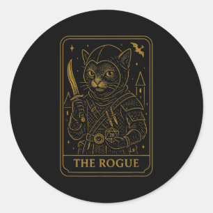 Adesivo Redondo Rpg Gamer Rogue D20 Dice Nerdy Geek Men Women