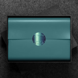 Adesivo Redondo RPG Luxe Tabletop Gamer de Teal Fantasy