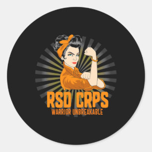 Adesivo Redondo Rsd Crps Conhece Seu Complexo De Fita Laranja