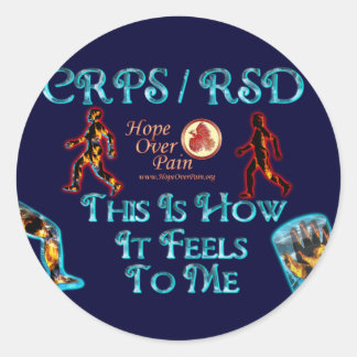 Adesivo Redondo RSD CRPS Este é o sentimento do meu SALTO
