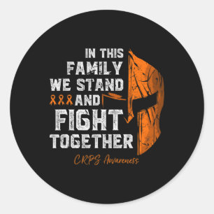 Adesivo Redondo Rsd-crps - Suporte à família de conscientização Sp