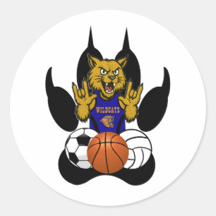ADESIVO REDONDO RSD WILDCATS ESPORTES STICKER