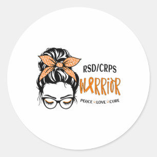 Adesivo Redondo Rsdcrps Warrior Awarness Support Squad Messad Bun