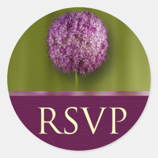 Adesivo Redondo RSVP Casamento Aniversário E Envelope De Evento