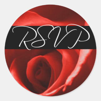 Adesivo Redondo RSVP Casamento Aniversário E Envelope De Evento