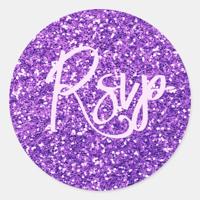 Adesivo Redondo RSVP Lilac Sticker (Frente)