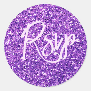 Adesivo Redondo RSVP Lilac Sticker