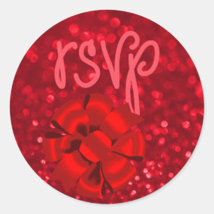 Adesivo Redondo RSVP Red Sticker