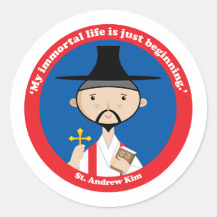 Adesivo Redondo Rua, Andrew Kim