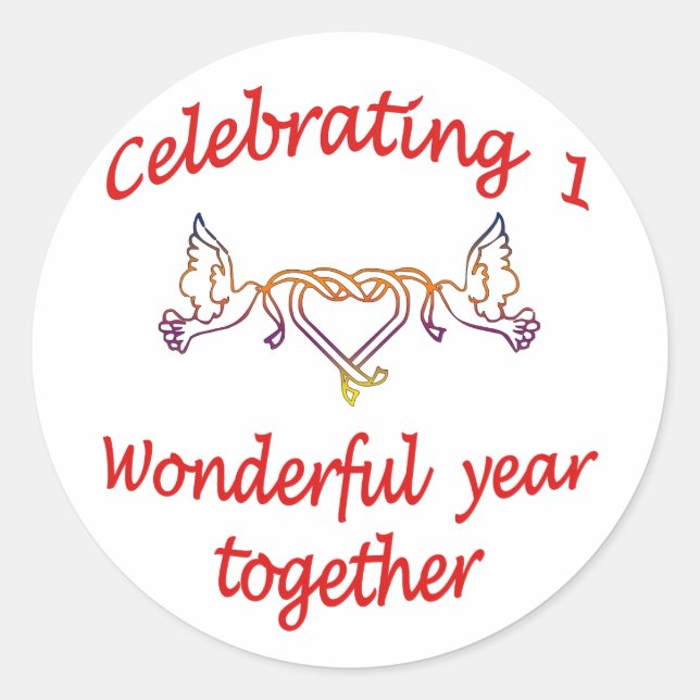 Adesivo Redondo rua. ANIVERSÁRIO (Frente)