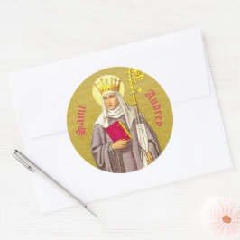 Adesivo Redondo Rua. Audrey (Etheldreda) (P 003)